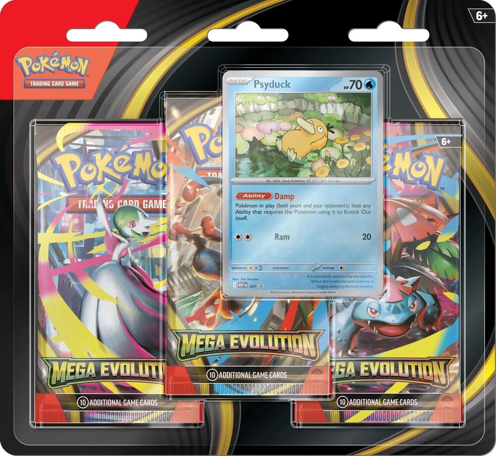Pokemon: Mega Evolution 3-Pack Blister