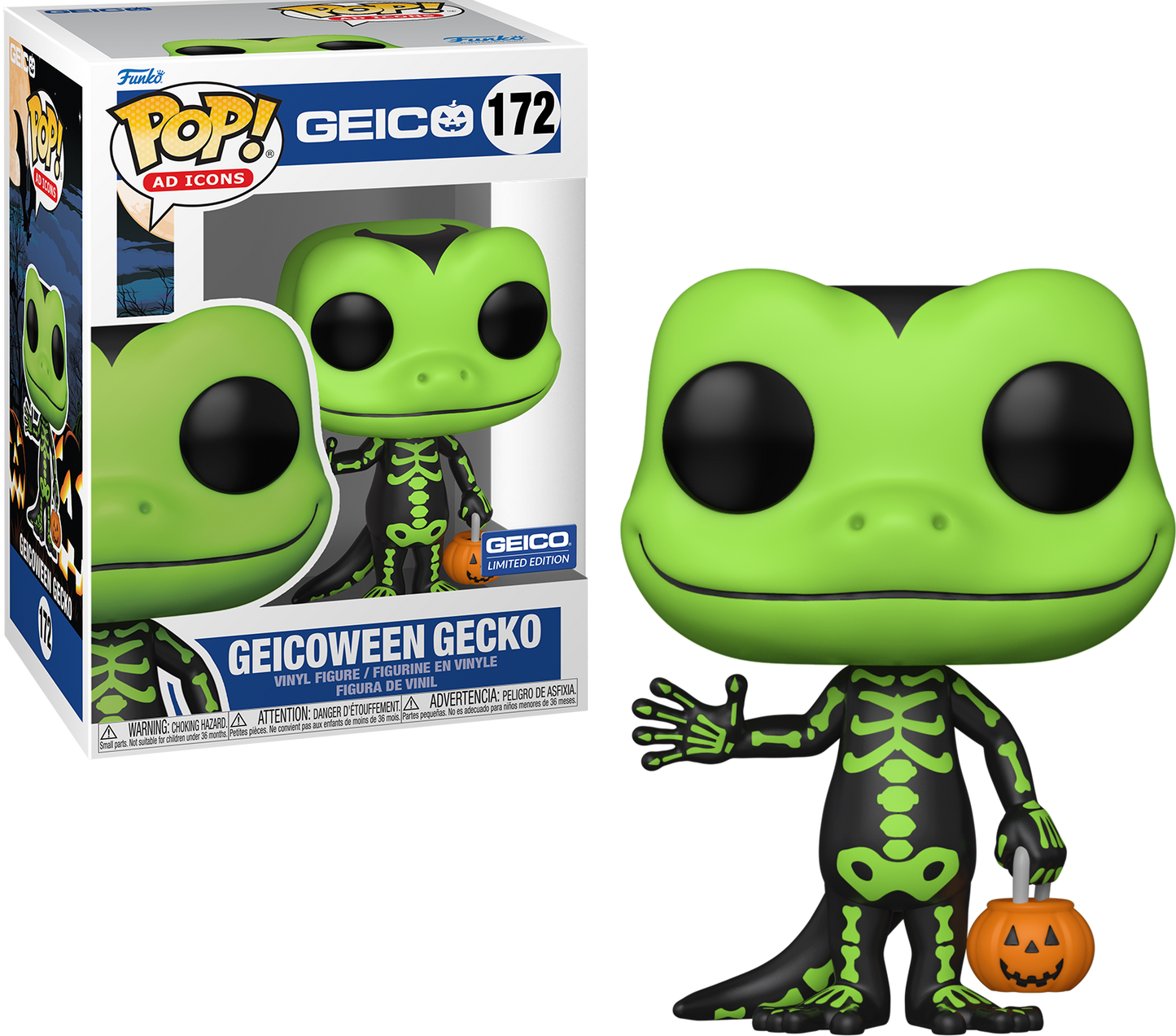 Launch Deal - Funko Pop: Green Geico Geicoween Gecko Limited Edition