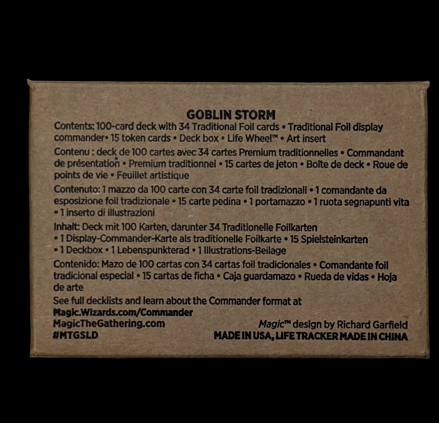 Magic the Gathering Secret Lair Commander Deck: Goblin Storm - Sealed
