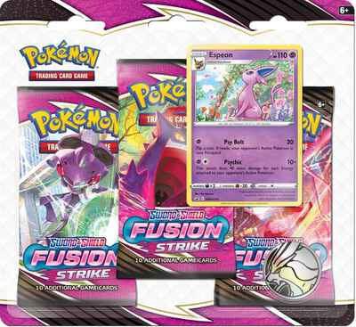 Pokemon: Sword & Shield - Fusion Strike 3-Pack Blister (Espeon)