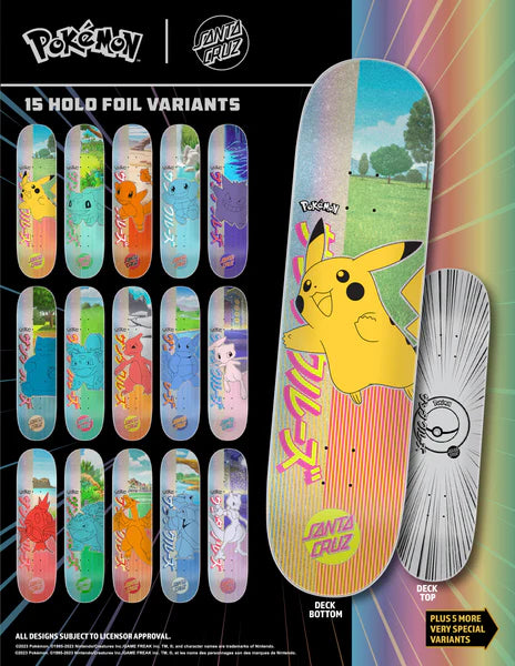 Santa Cruz x Pokemon - Blind Bag - 8″ Skateboard Deck Sealed
