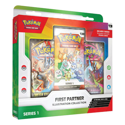 Pokemon: First Partner Illustration Collection Series 1 Case (Set Of 6)