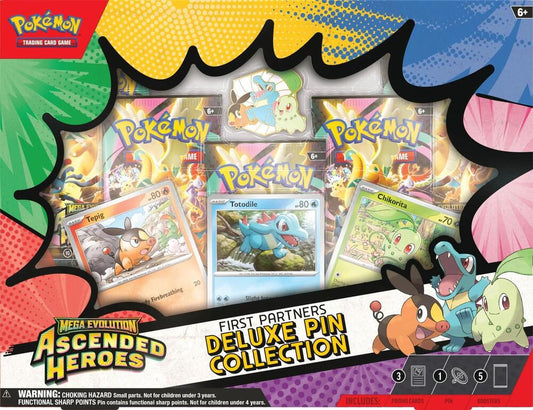 Pokemon: Mega Evolution - Ascended Heroes First Partner Deluxe Pin Collection